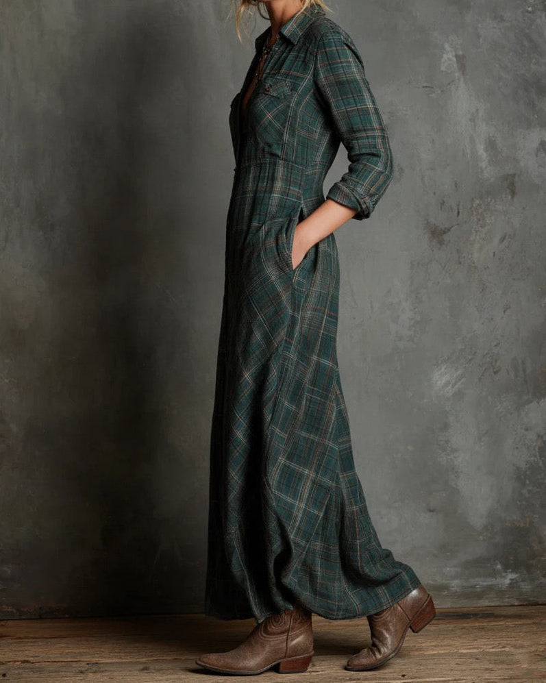 Sage Prairie Maxi Dress