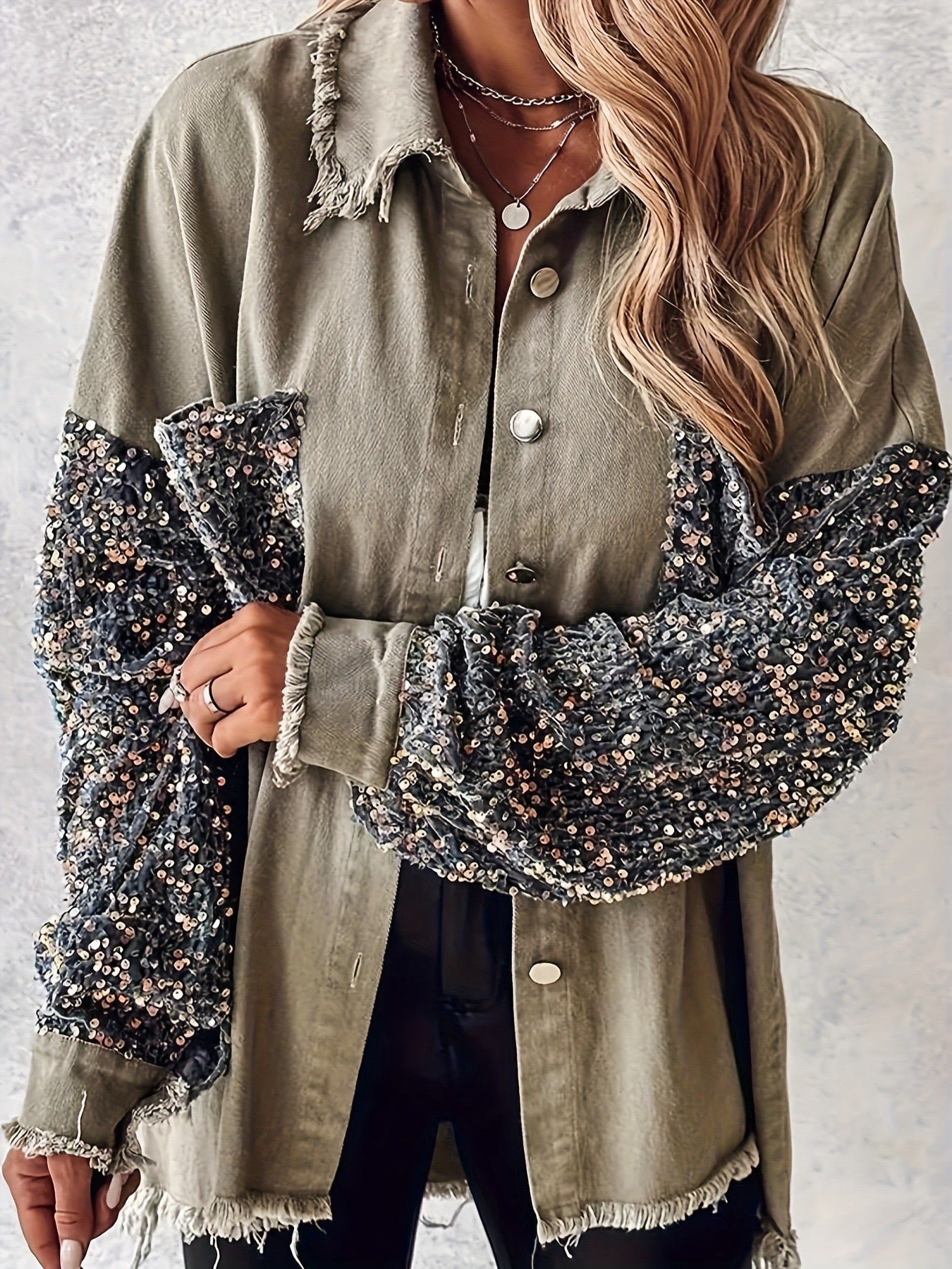 Sienna Sequin Denim Jacket