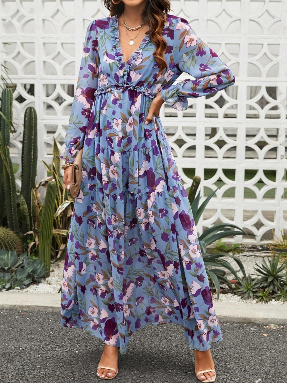 Elara Bloom Maxi Dress