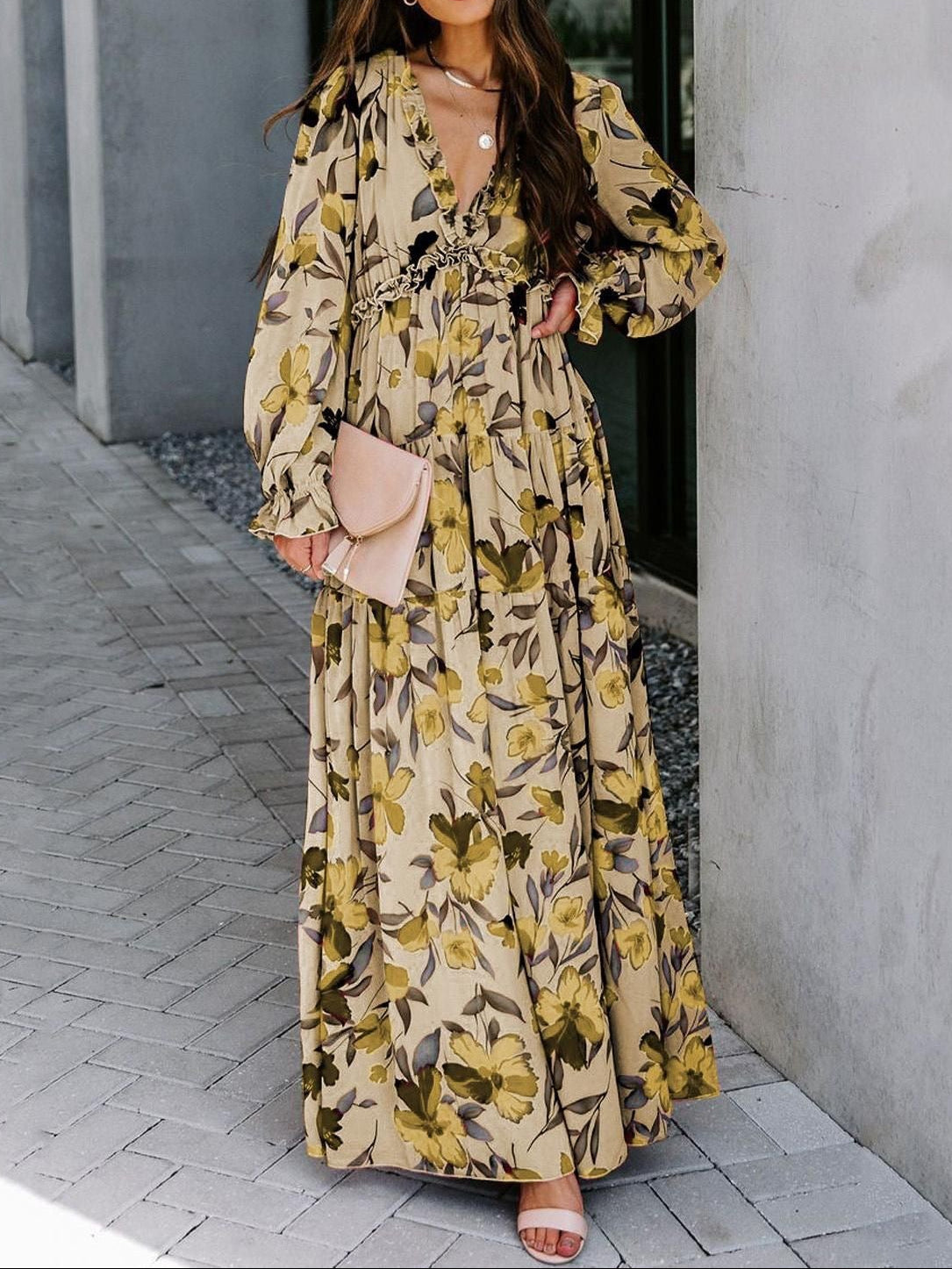 Elara Bloom Maxi Dress