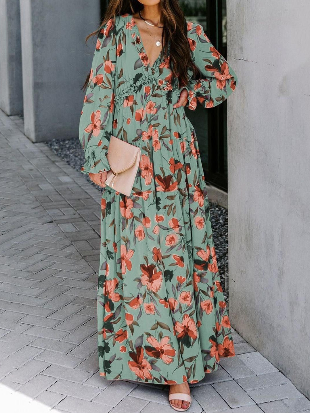 Elara Bloom Maxi Dress