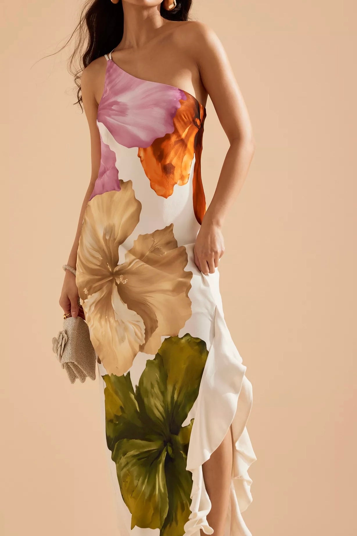 Aurelia Bloom One-Shoulder Dress