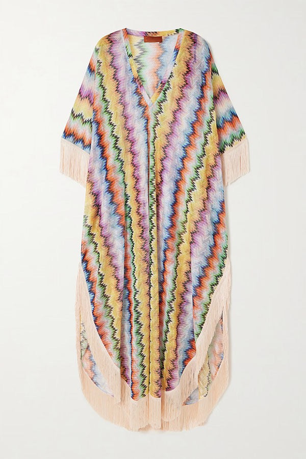 Solara Fringe Kaftan