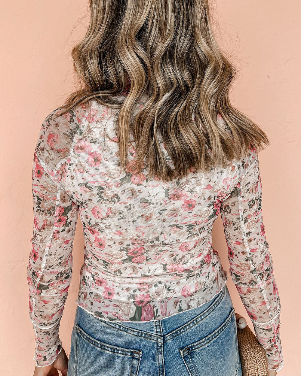 Bloom Veil Mesh Top