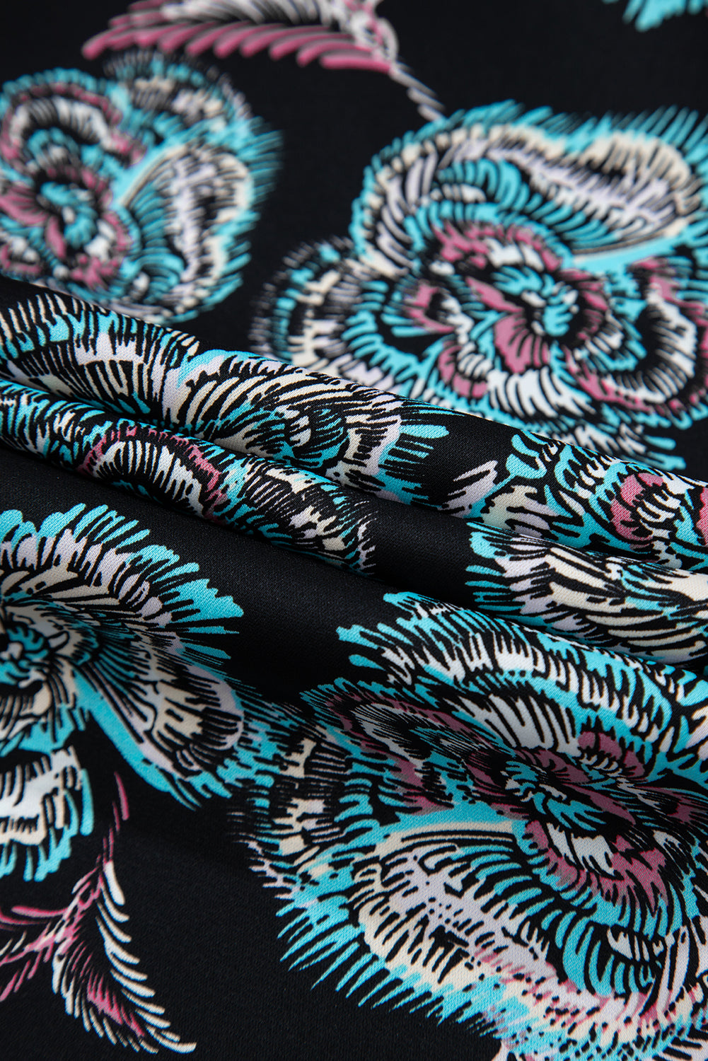 Midnight Bloom Shirt Dress