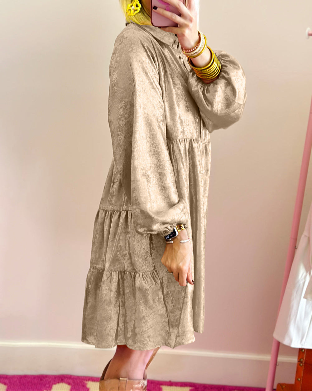 Starlight Glow Shirt Dress