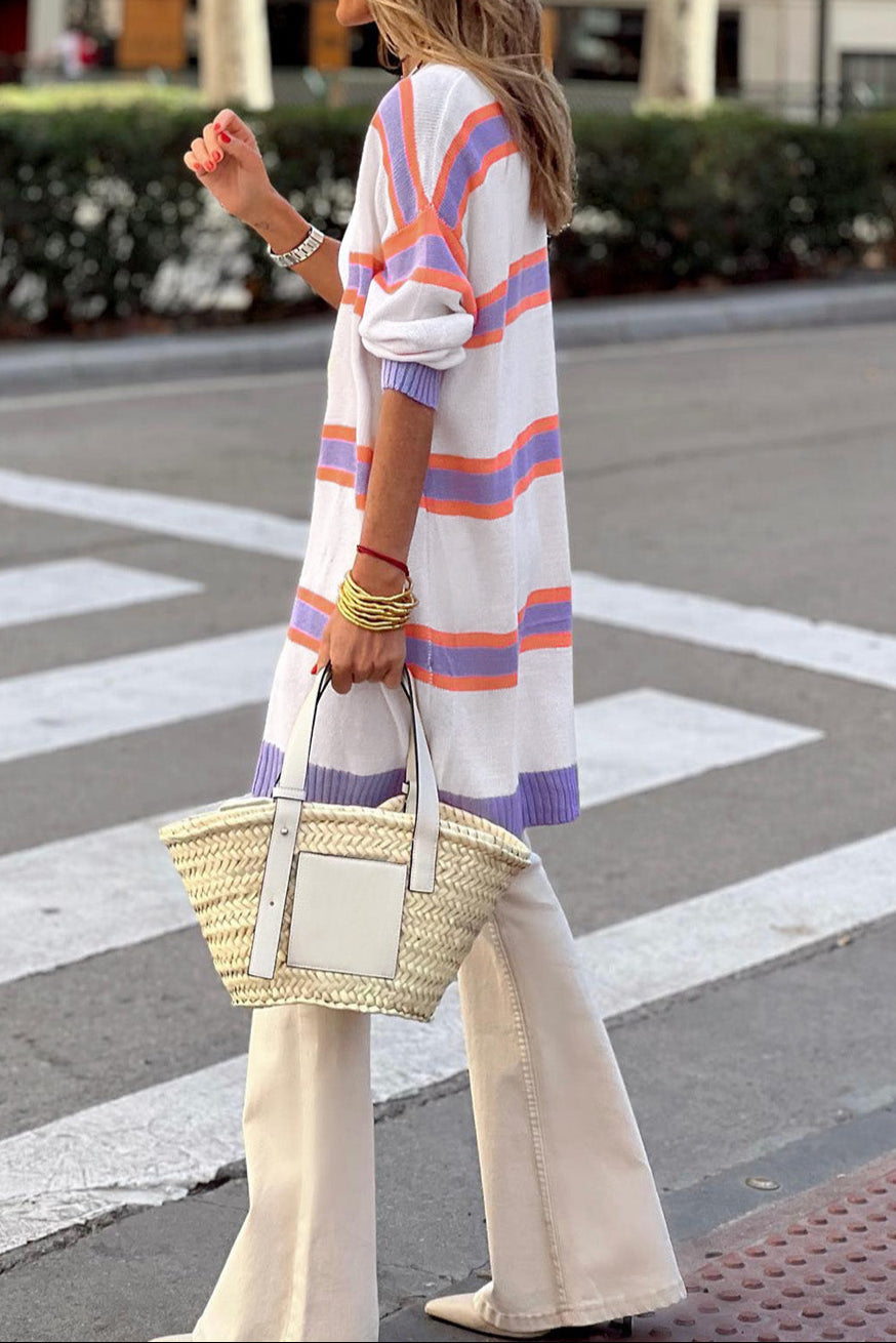 Harbor Stripe Cardigan