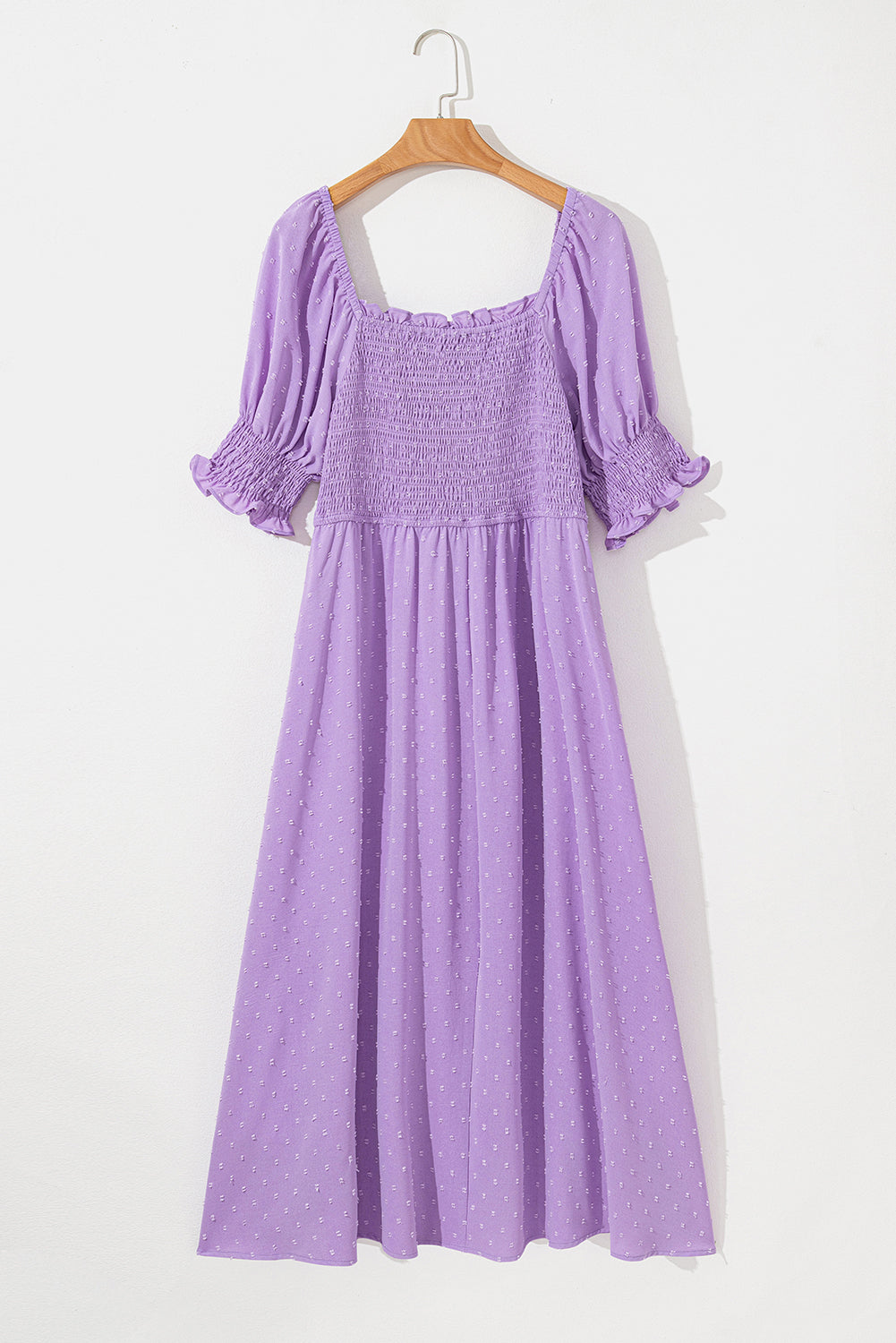 Wisteria Swiss Dot Dress