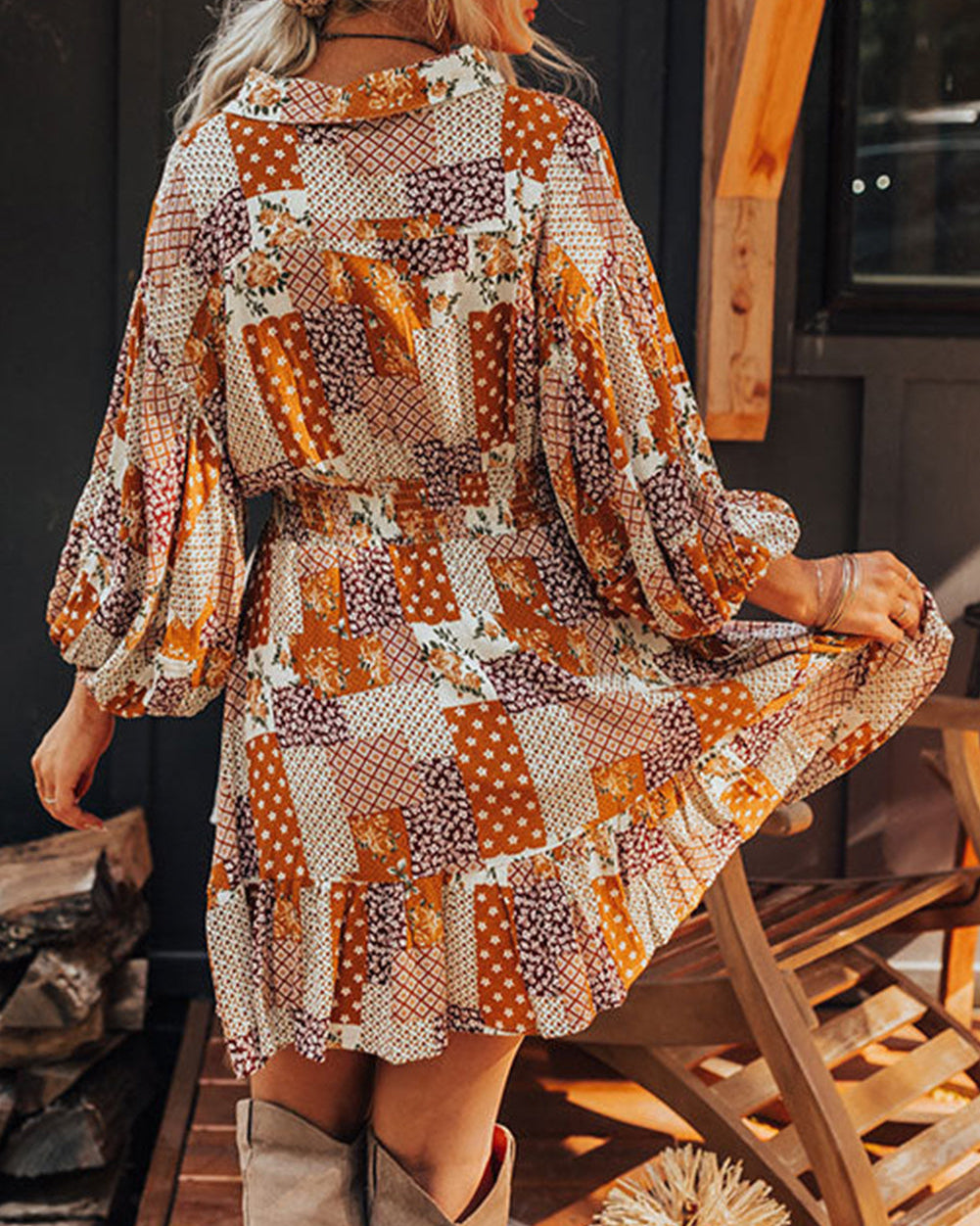 Petal Breeze Shirt Dress