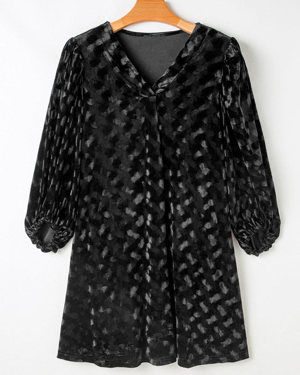 Velvet Noir Mini Dress