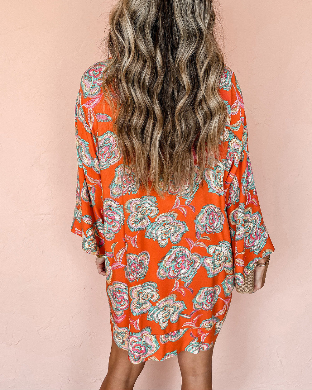 Midnight Bloom Shirt Dress