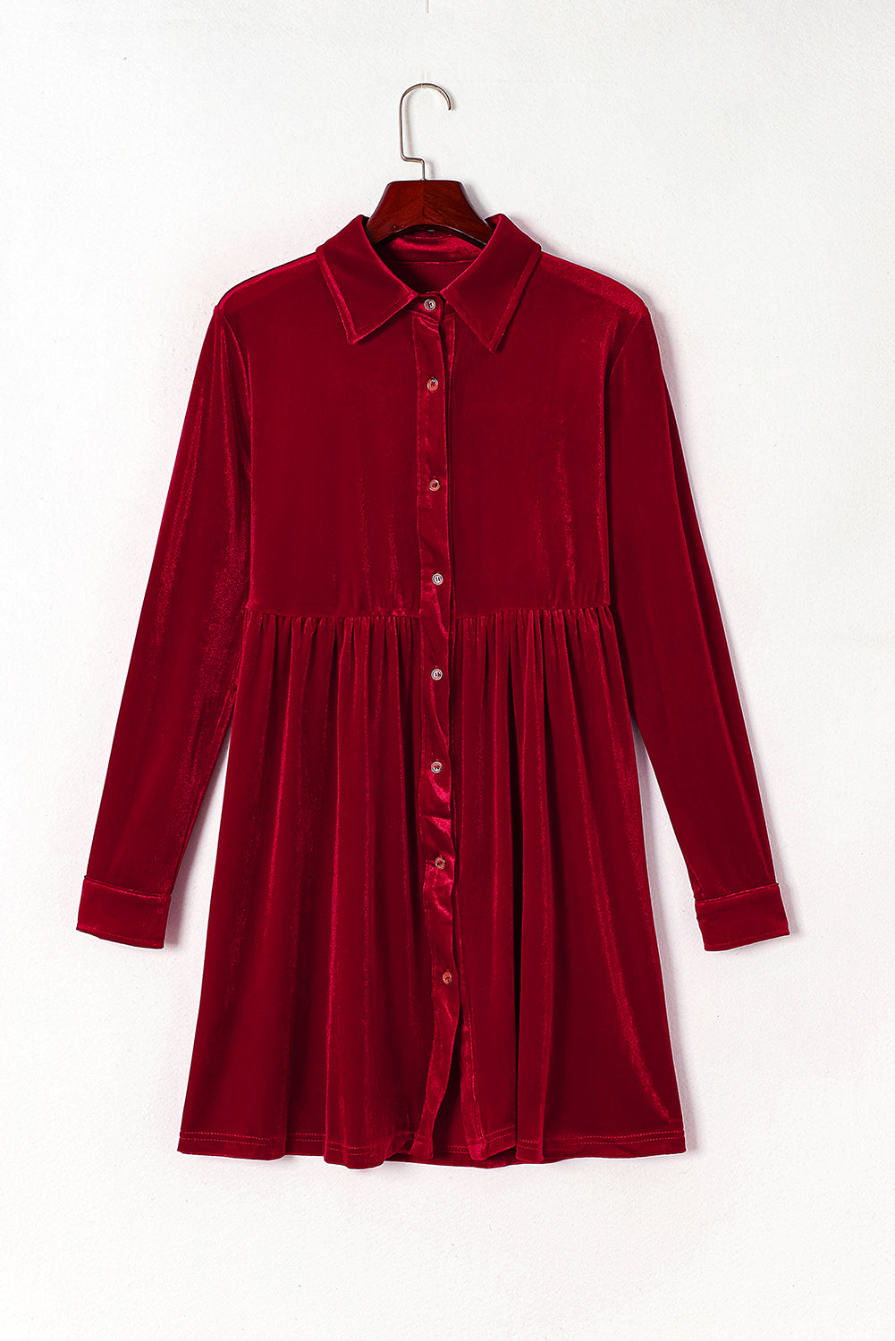 Crimson Crush Velvet Dress
