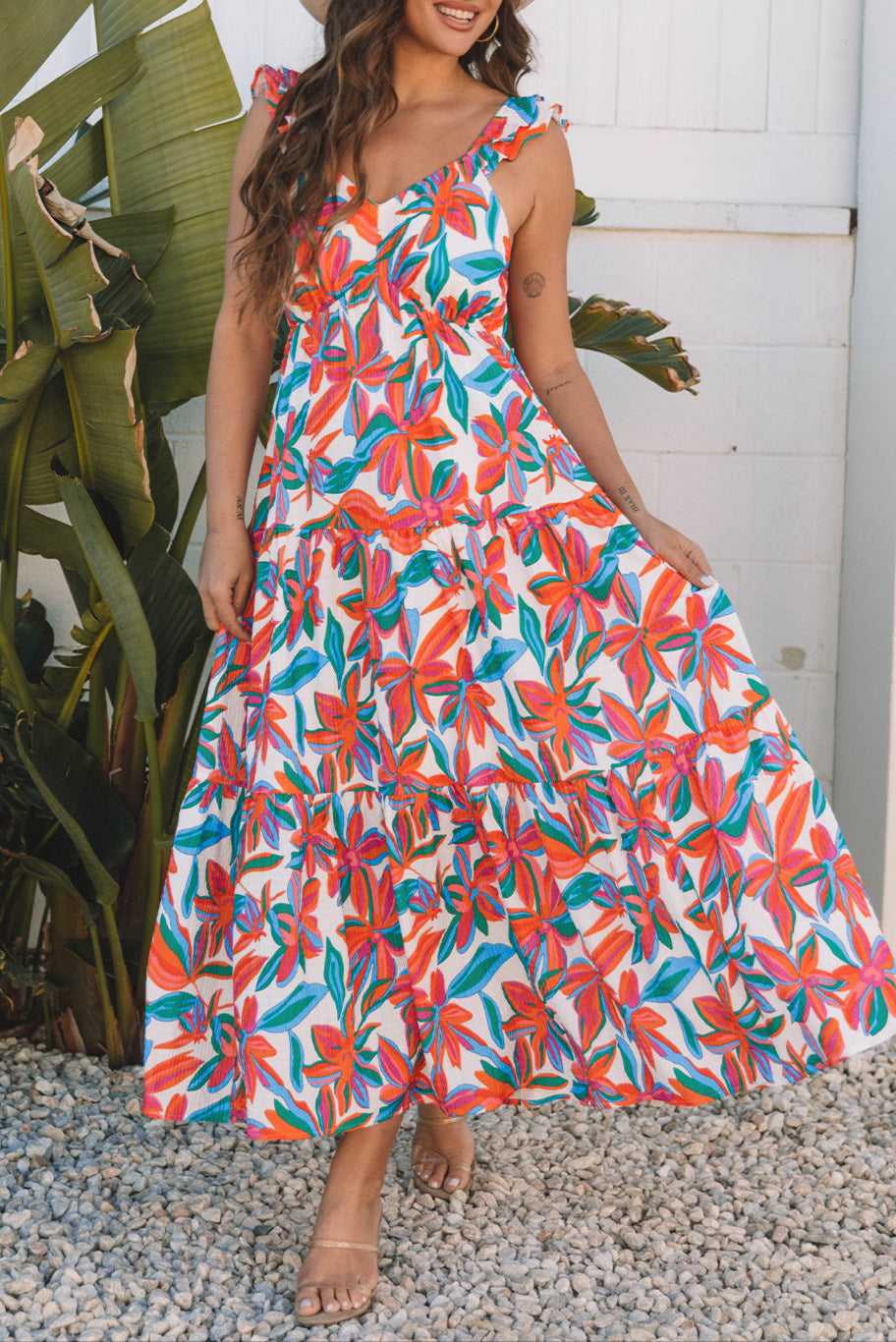 Soleia Ruffle Maxi Dress