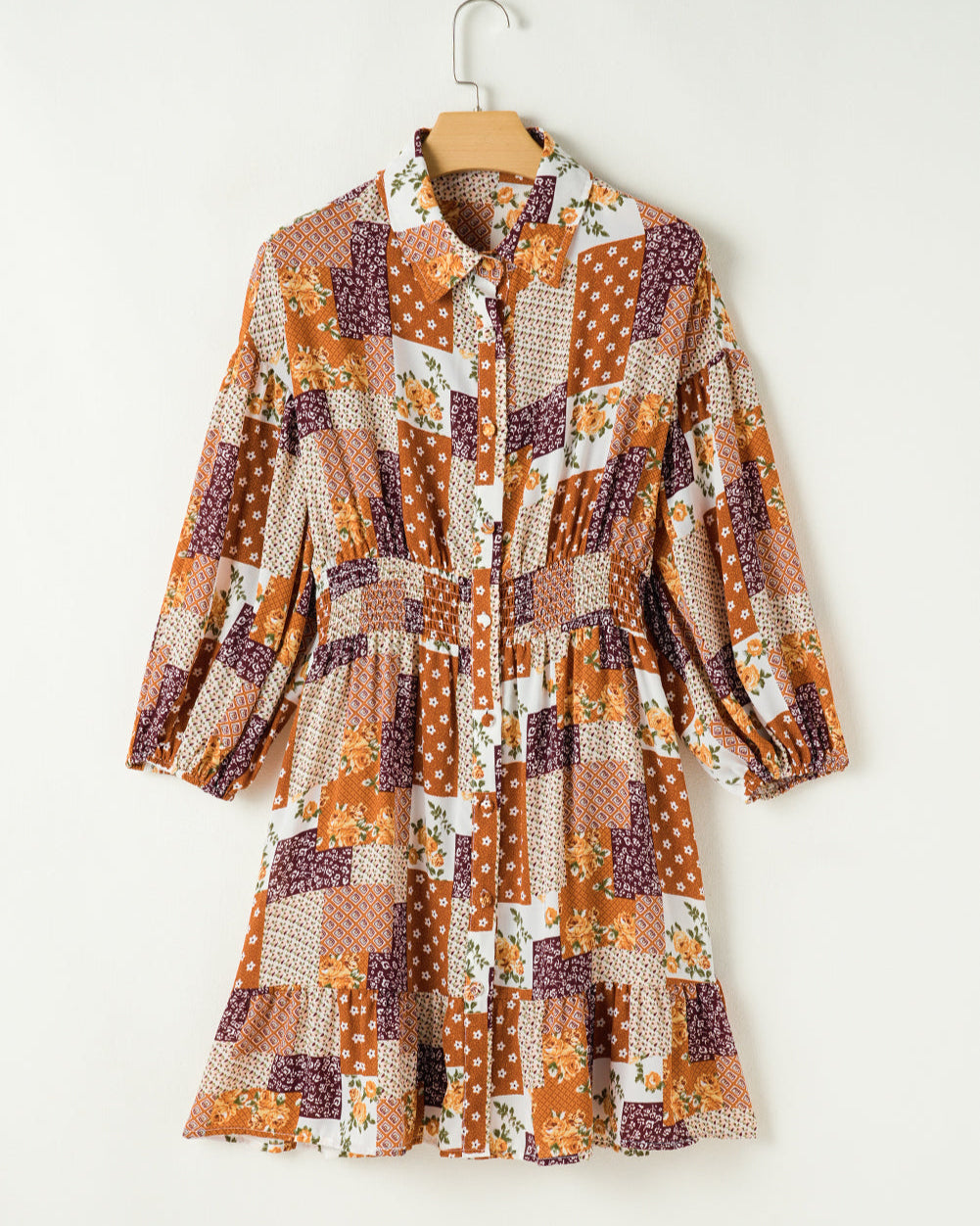 Petal Breeze Shirt Dress