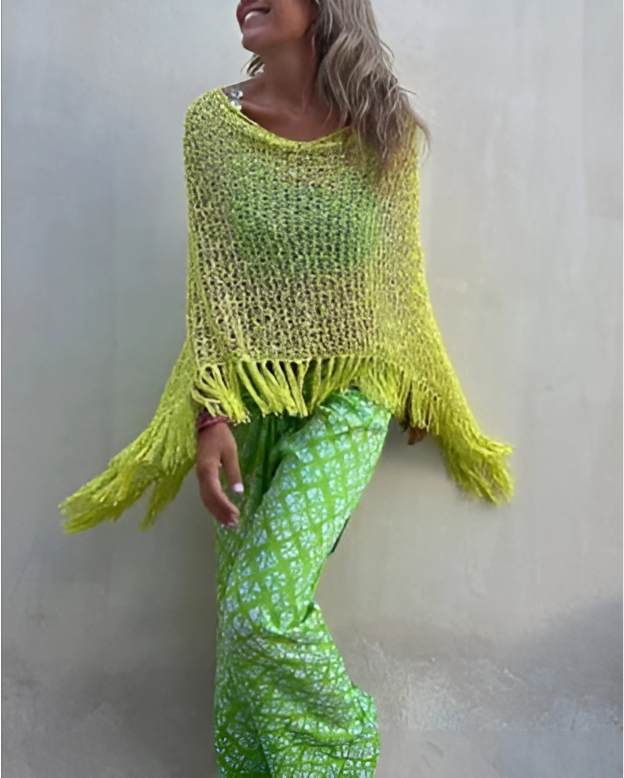 Liri Tassel Knit Top