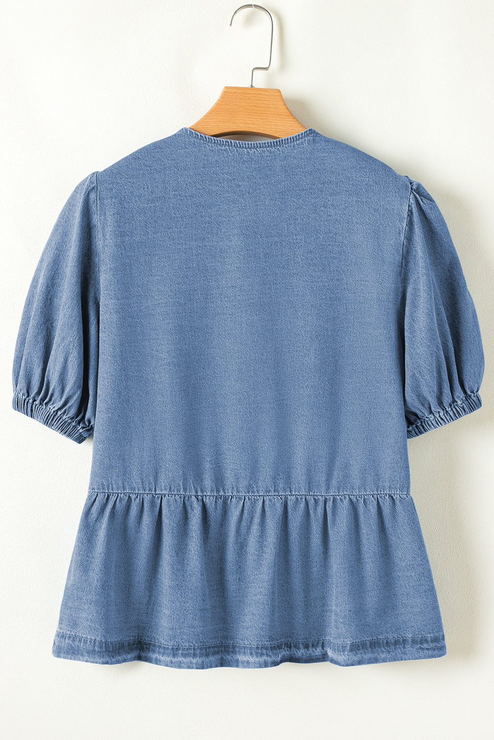 Indigo Flare Denim Top