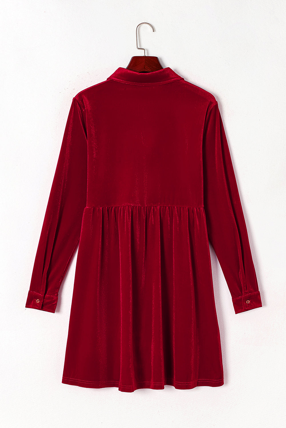Crimson Crush Velvet Dress