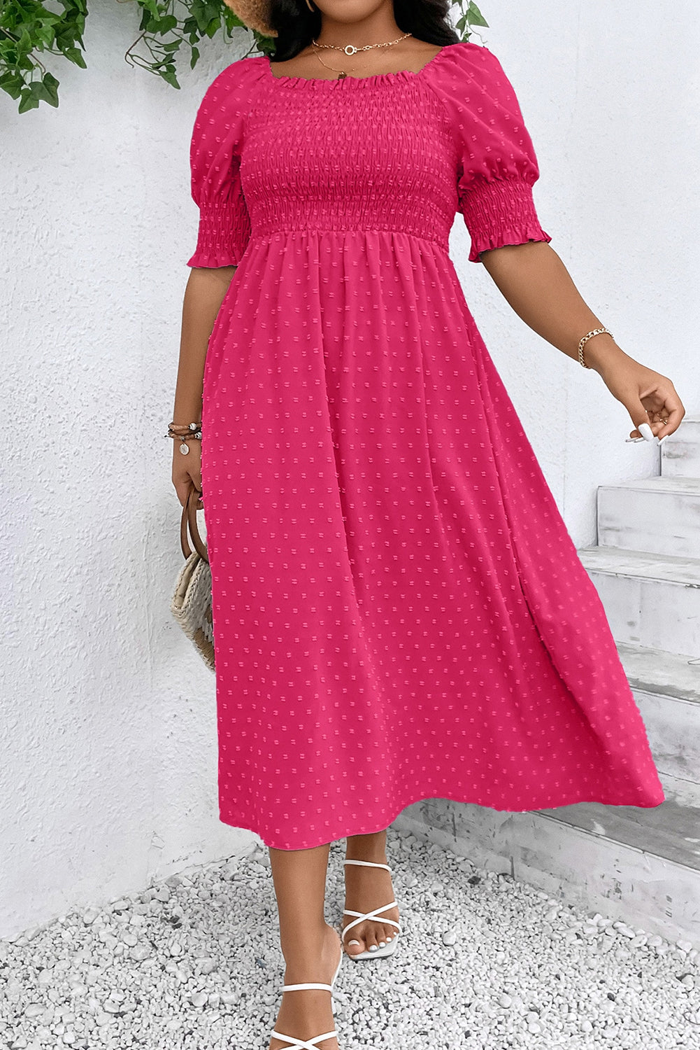 Wisteria Swiss Dot Dress