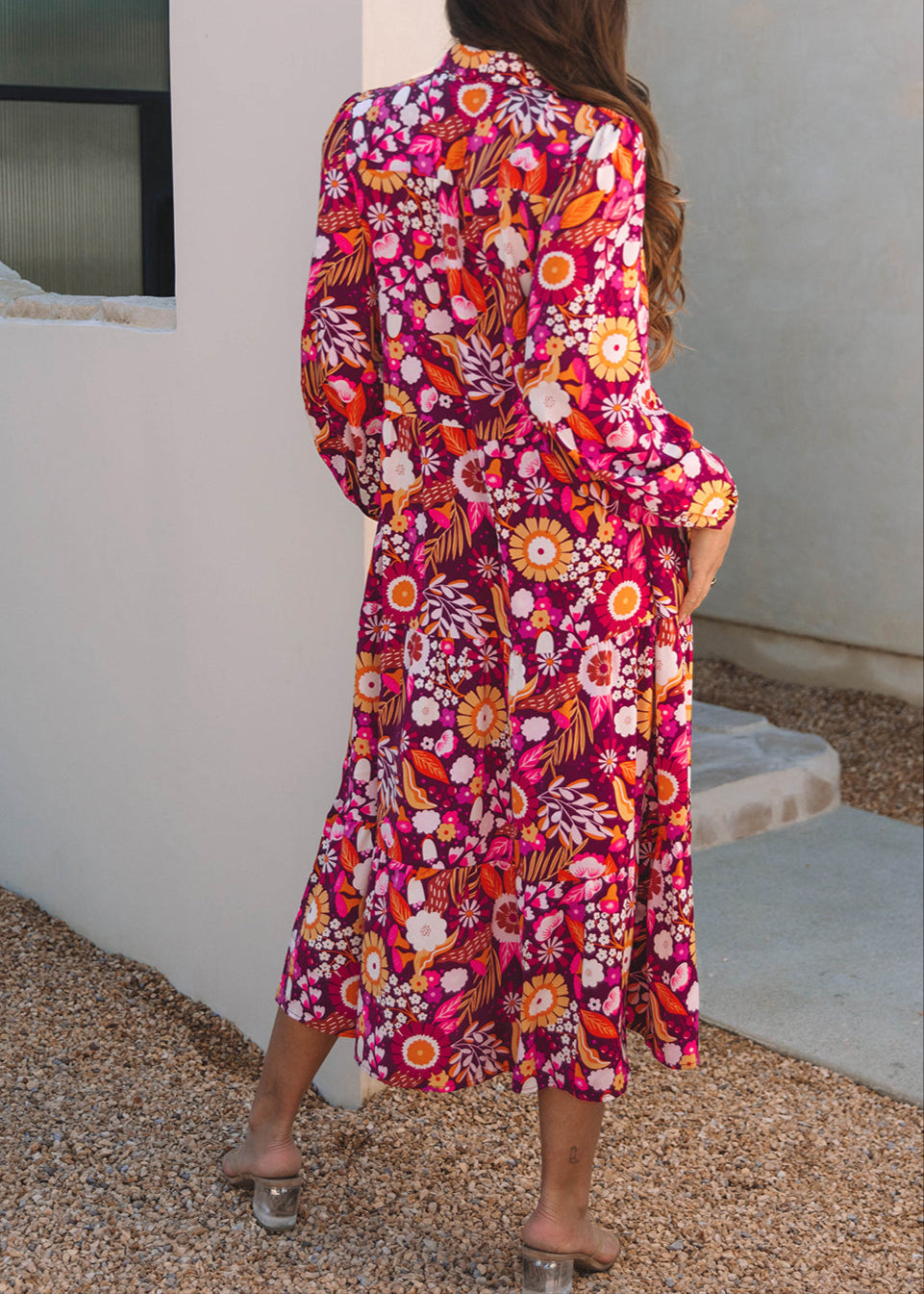 Lavender Cascade Dress