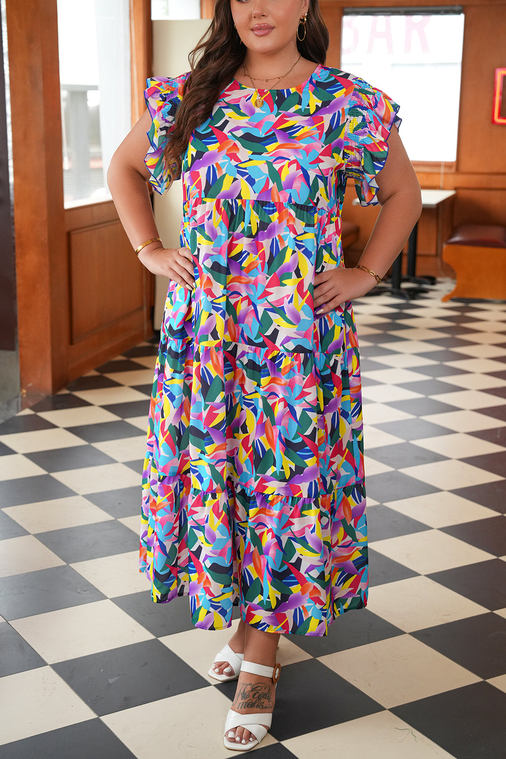 Soleia Geo Maxi Dress