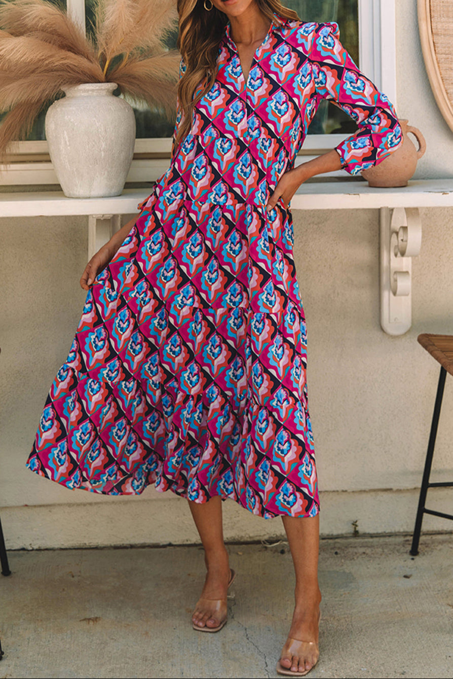 Terra Rhythm Midi Dress