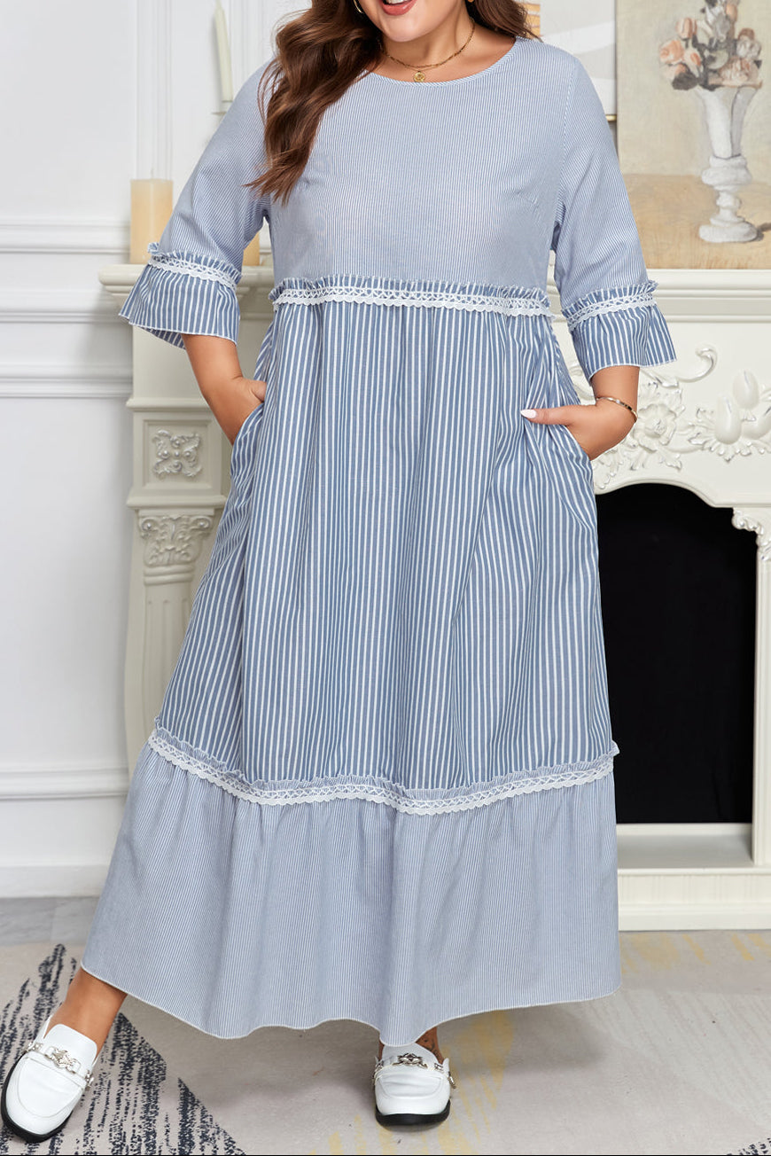 Skyline Stripe Maxi Dress