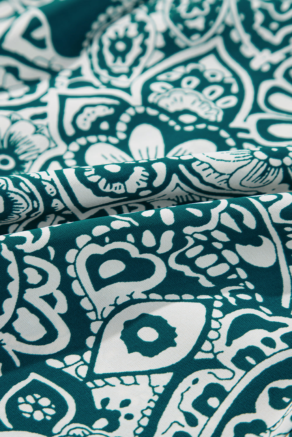 Emerald Bloom Mini Dress