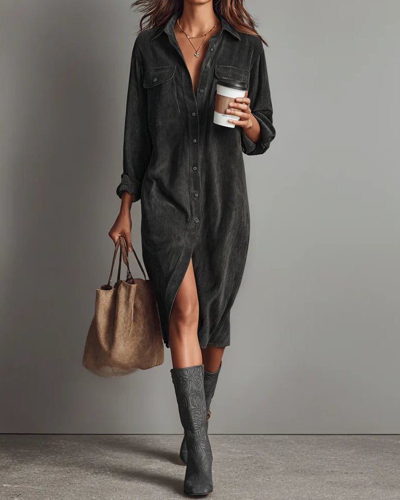 Aria Cord Midi Dress