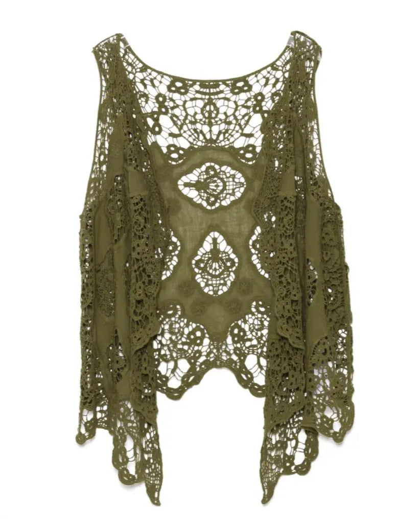 Vintage Crochet Cardigan