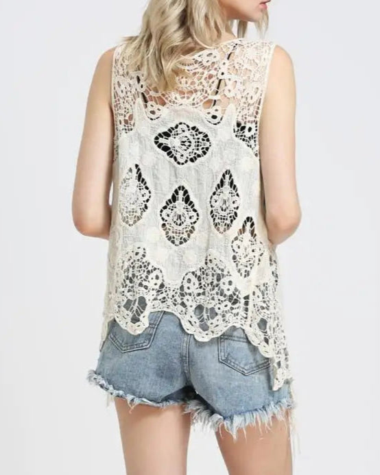 Vintage Crochet Cardigan