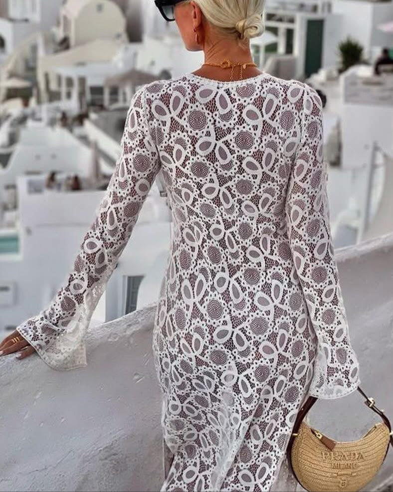 Moonlit Lace Maxi Dress