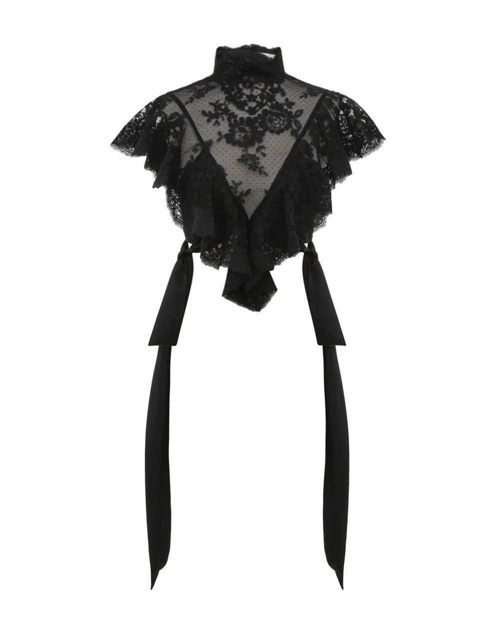 Elora Lace Ruffle Top