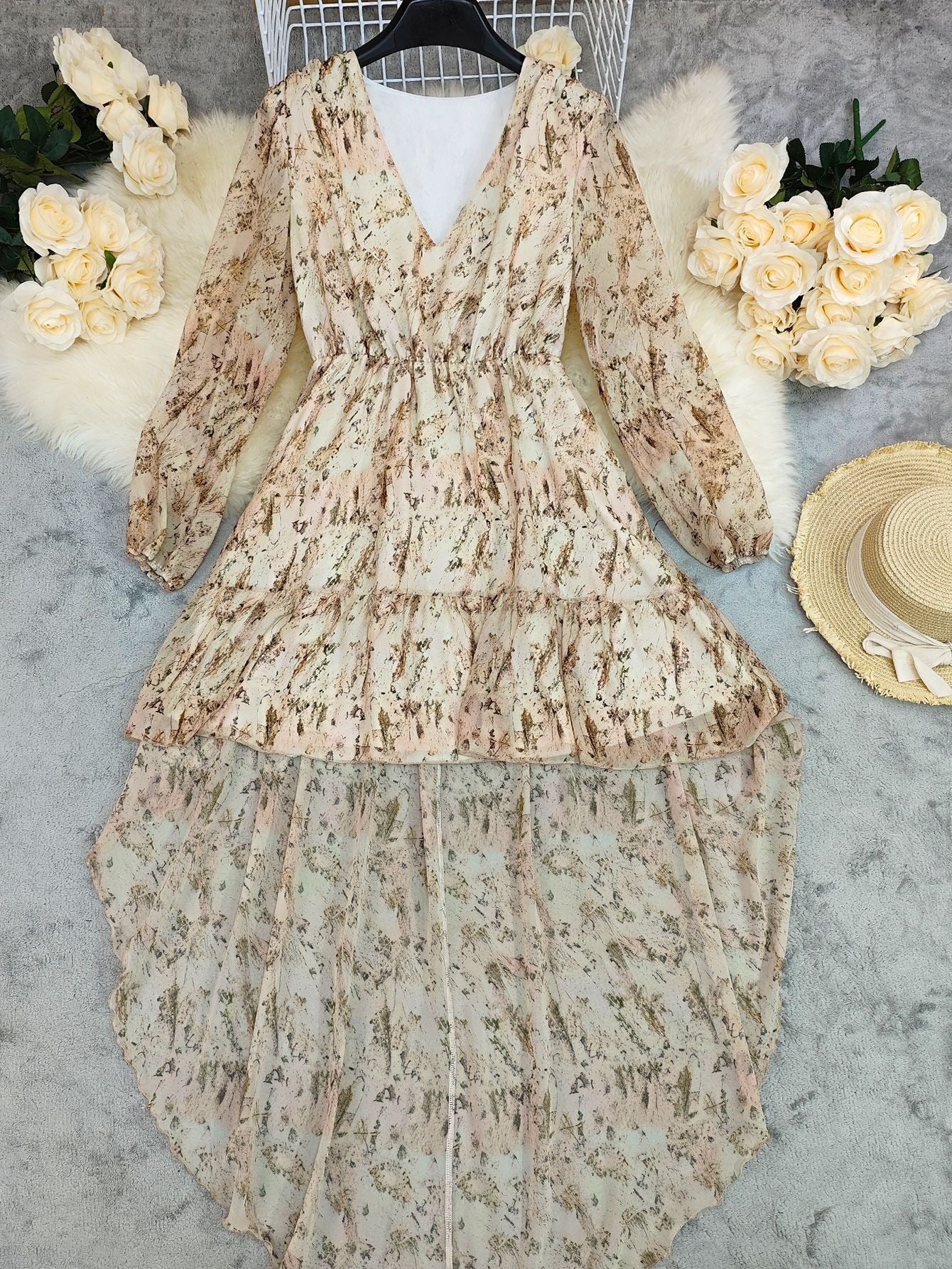 Alayna Boho Ruffle Dress