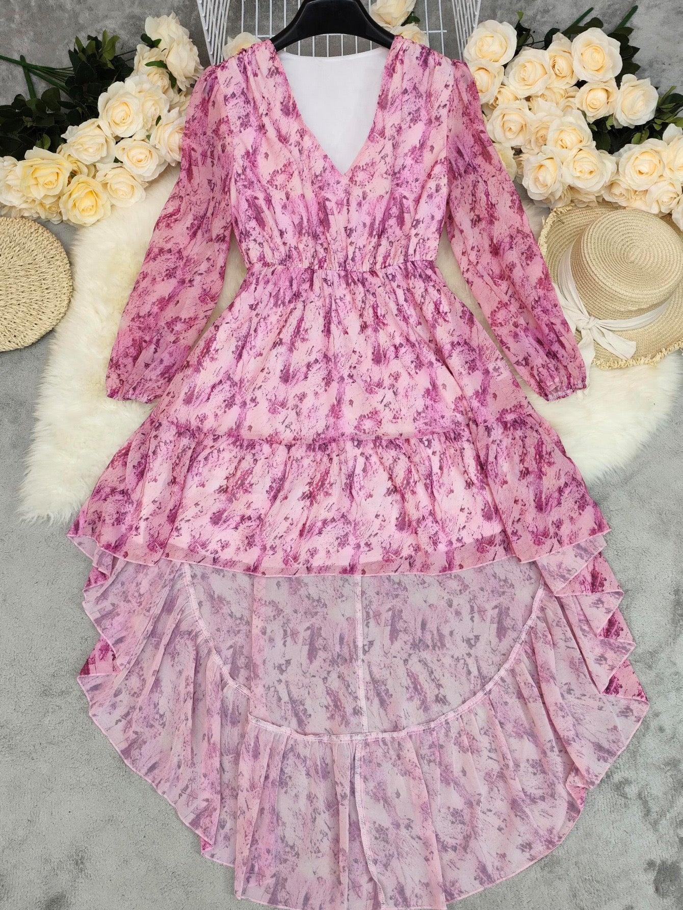 Alayna Boho Ruffle Dress