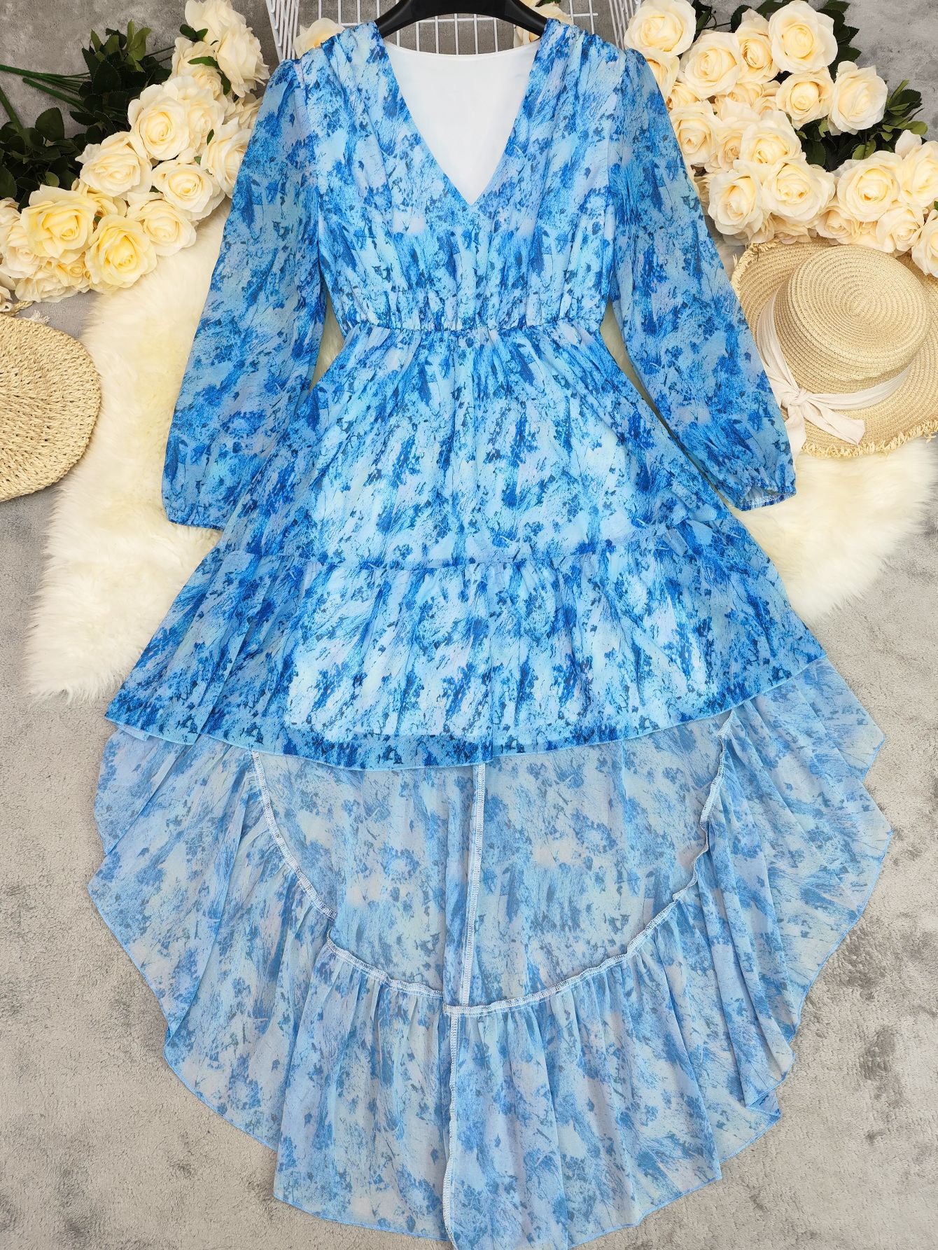 Alayna Boho Ruffle Dress