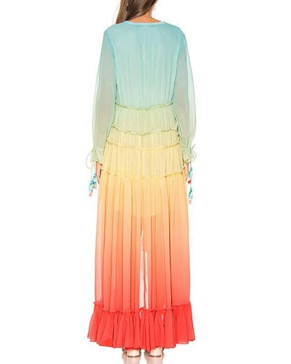 Rainbow Maxi Dress