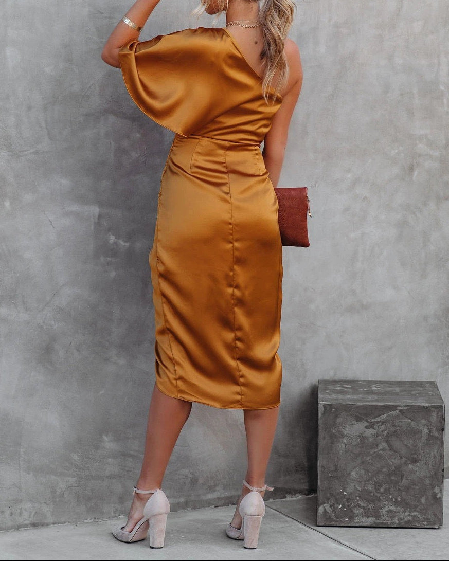 Celestia One-Shoulder Dress