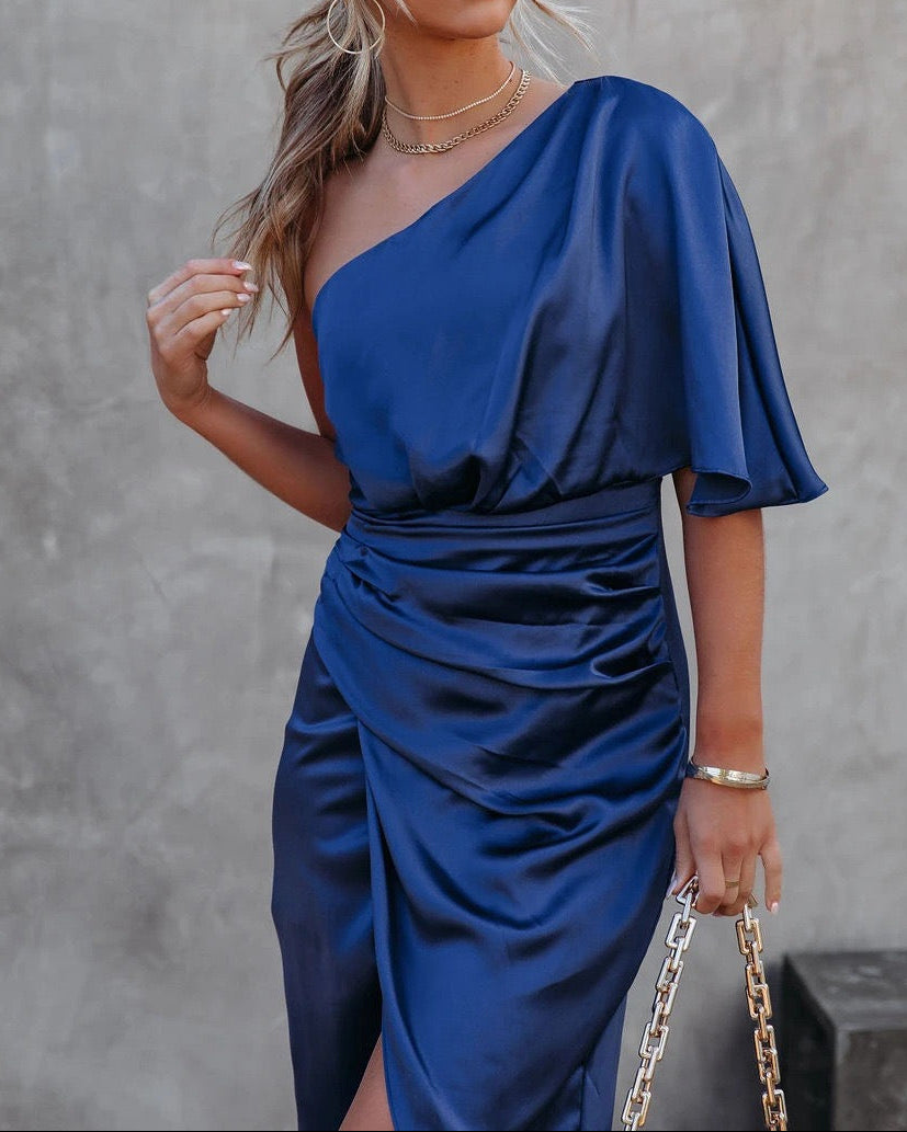 Celestia One-Shoulder Dress