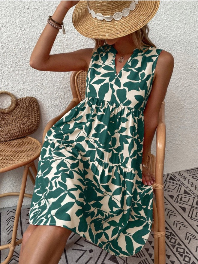 Liora Leaf Mini Dress