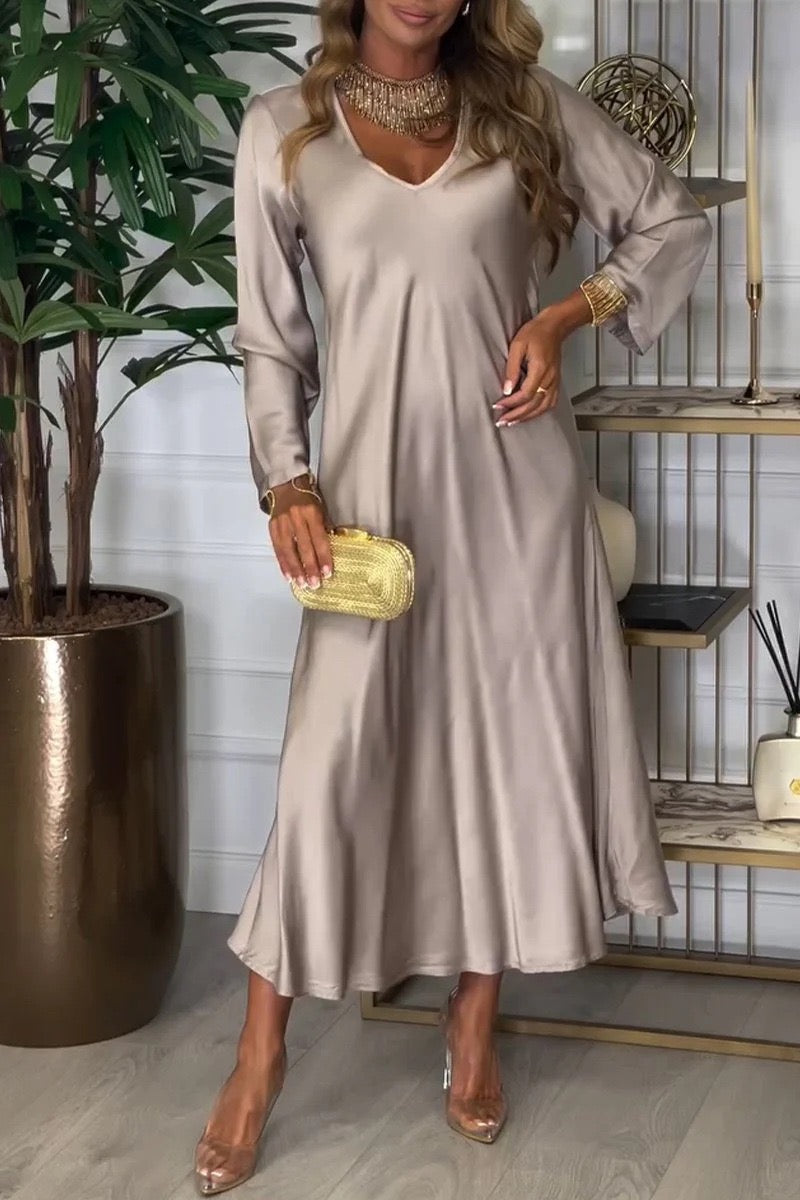 Amara Satin Maxi Dress