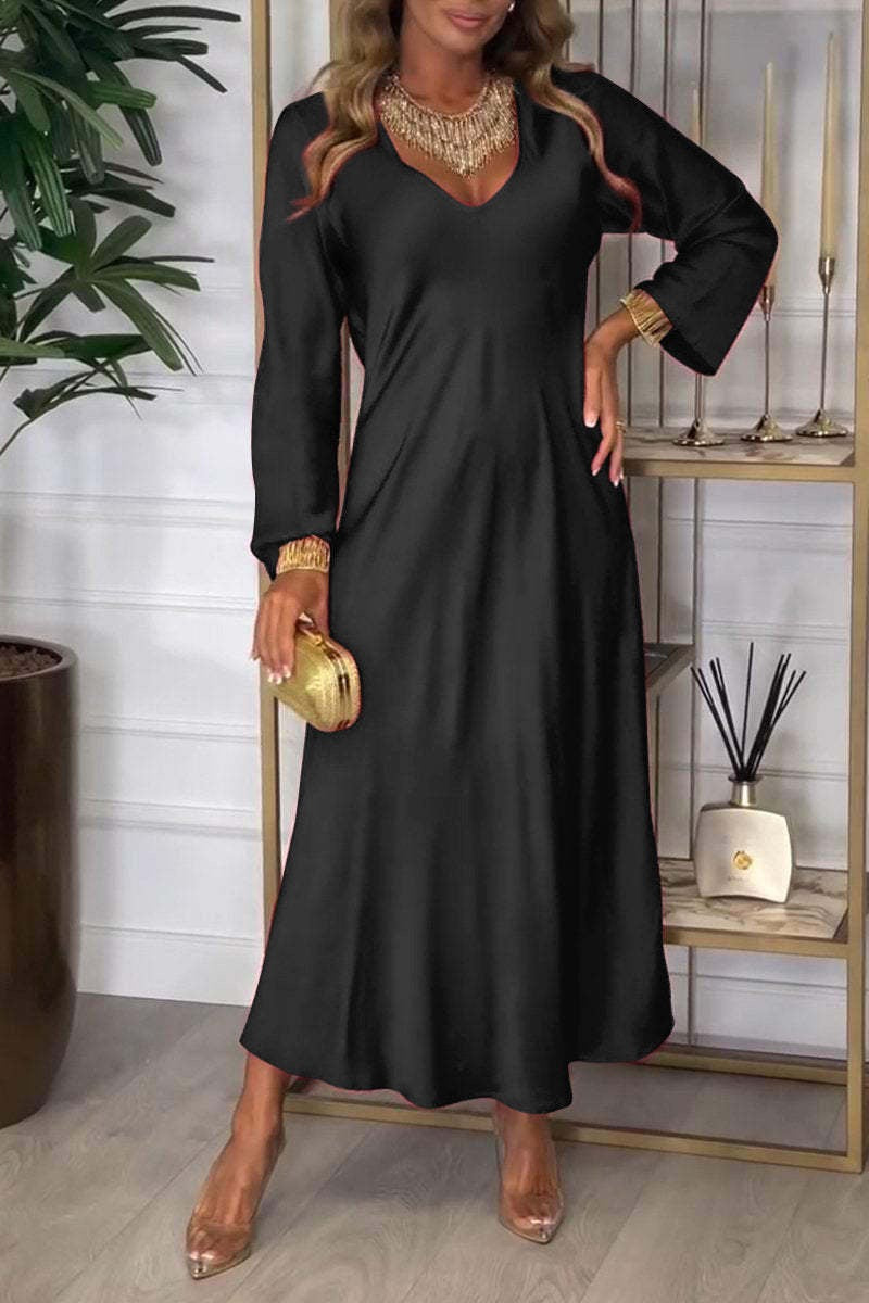 Amara Satin Maxi Dress