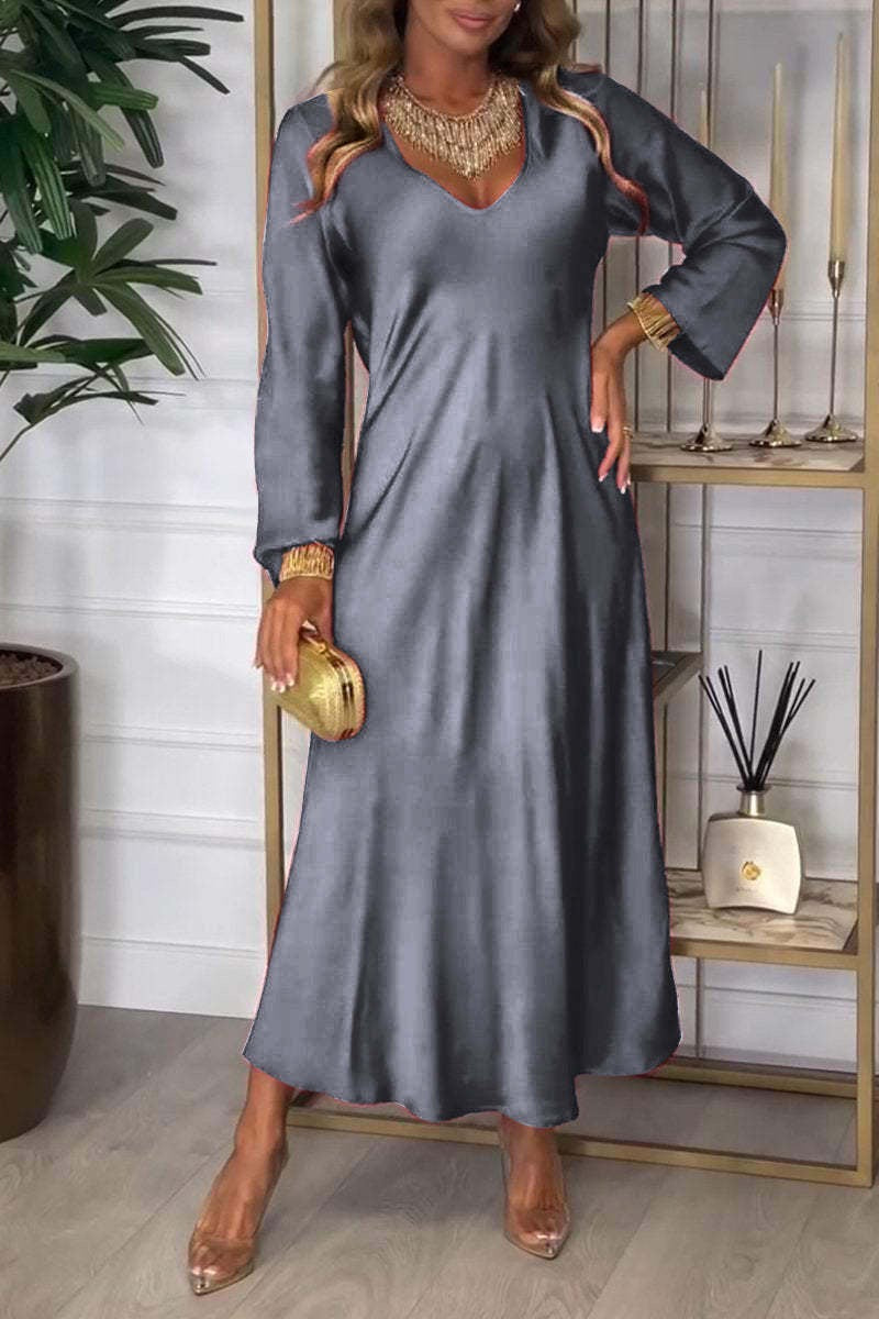 Amara Satin Maxi Dress