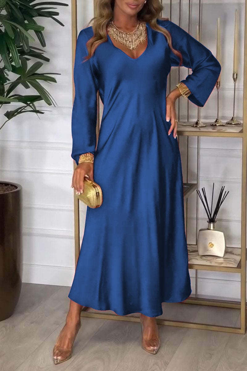 Amara Satin Maxi Dress