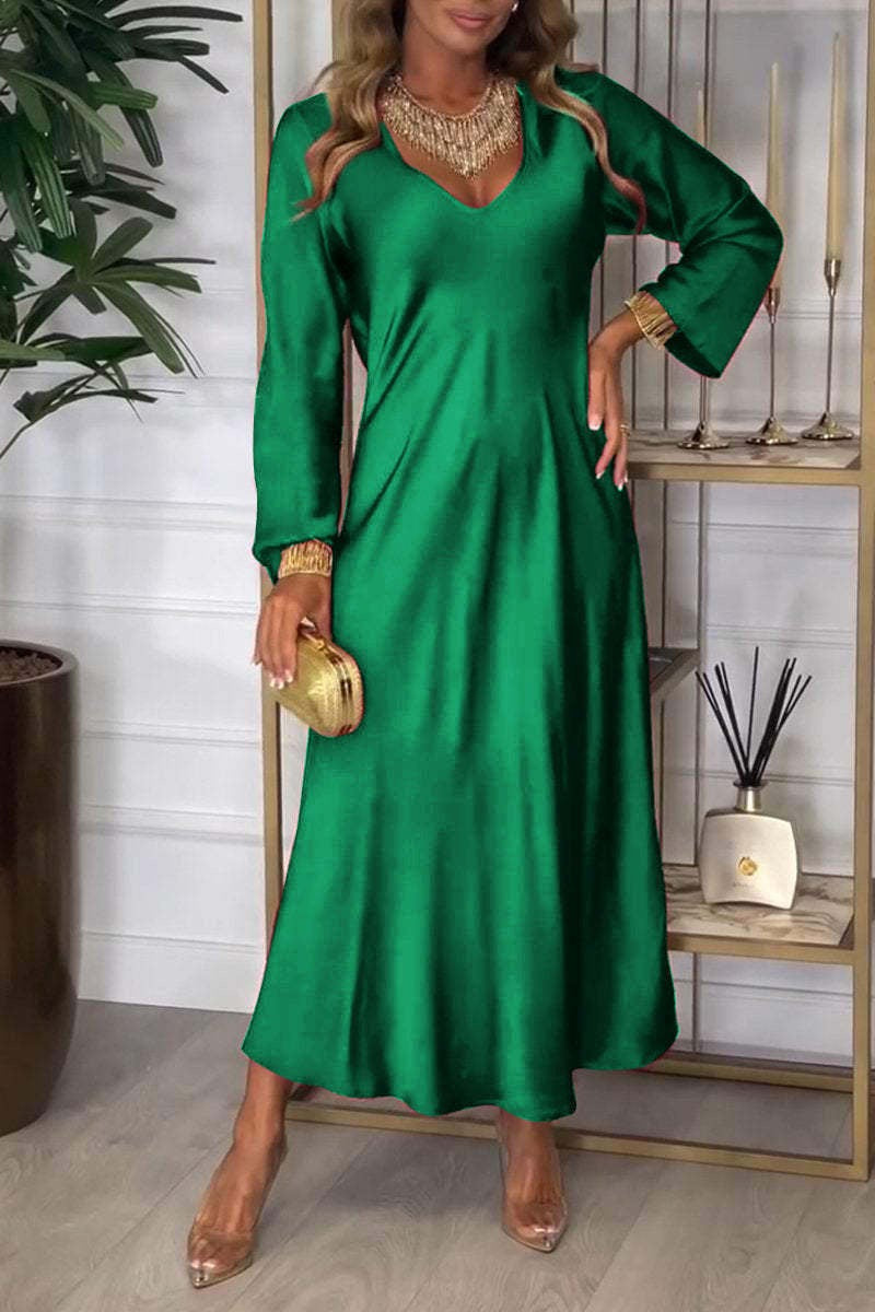 Amara Satin Maxi Dress