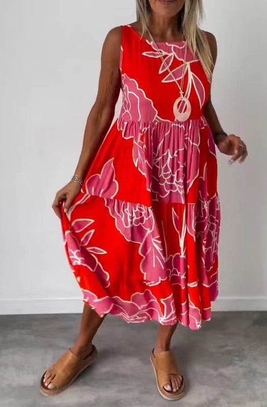 Calista Bloom Midi Dress