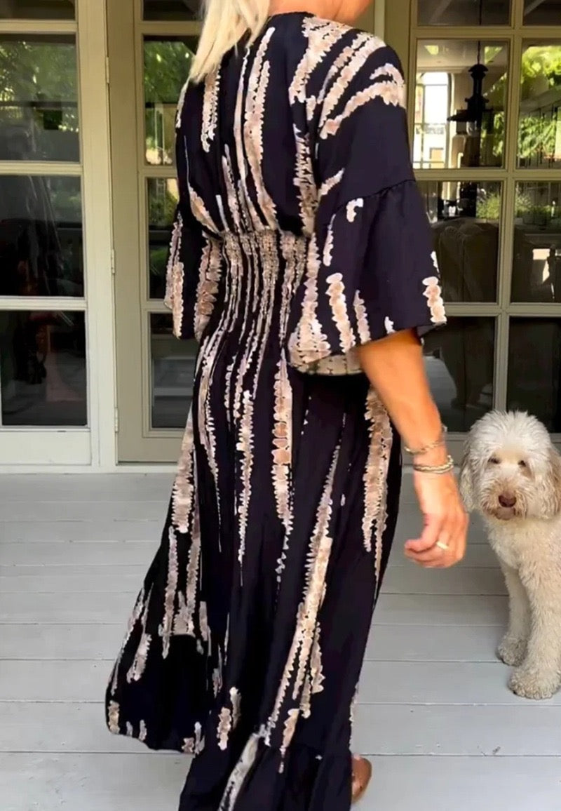 Elara Drift Maxi Dress