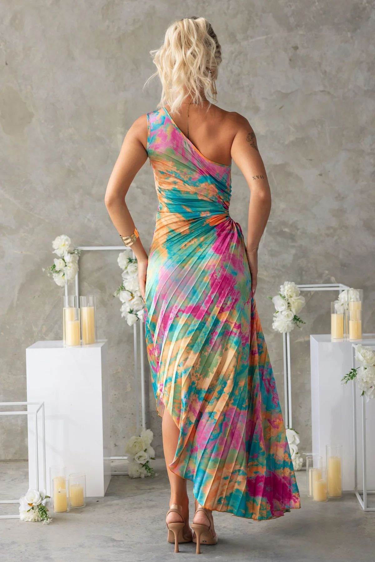Liora One-Shoulder Maxi Dress
