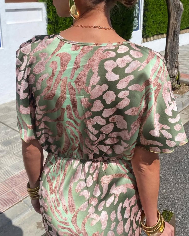 Althea Wrap Midi Dress