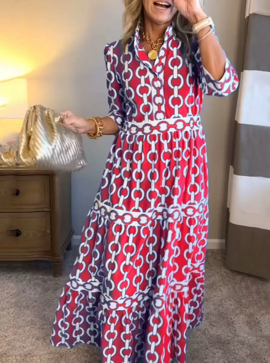 Althea Azure Maxi Dress