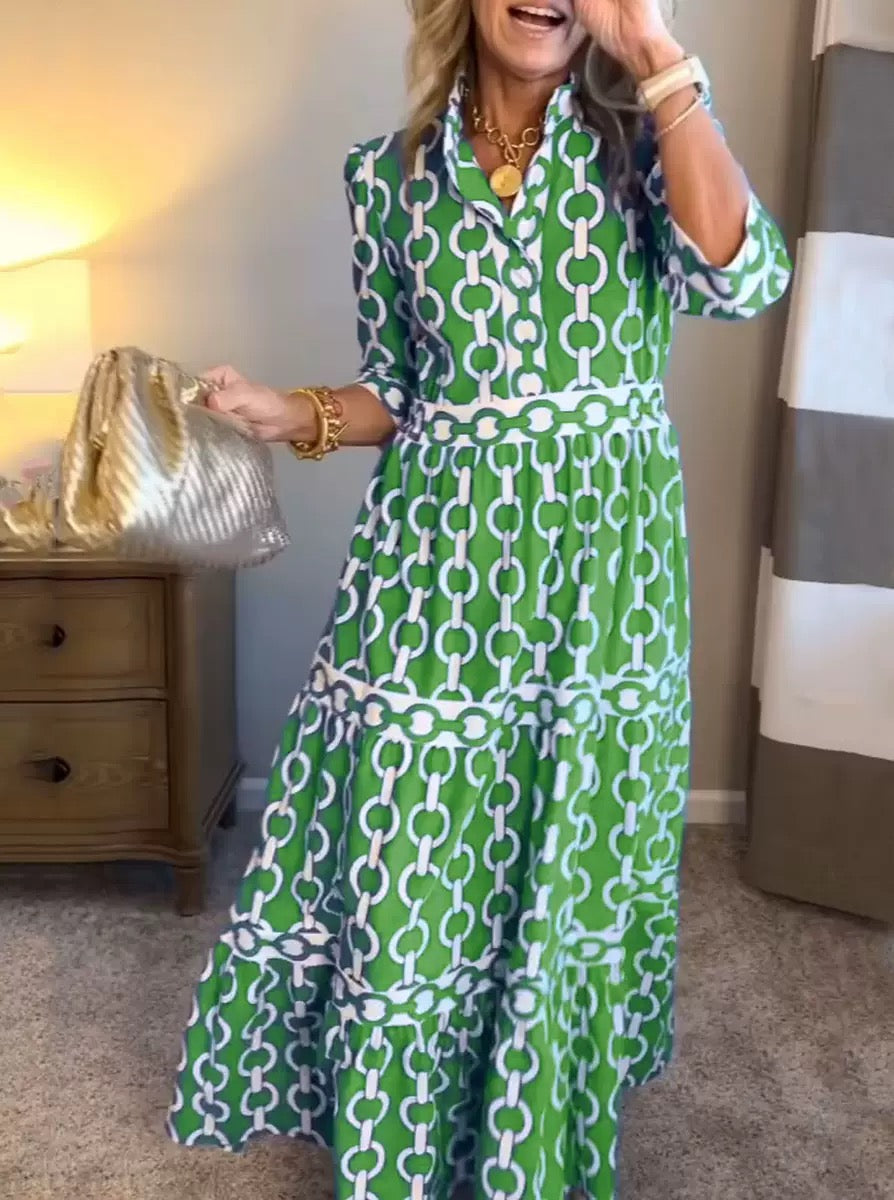 Althea Azure Maxi Dress